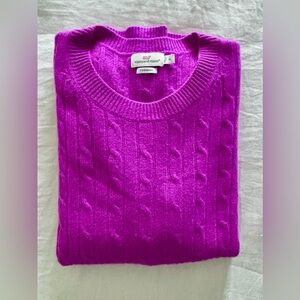 Vineyard Vines Cashmere Cableknit Sweater 
Ultra-Violet